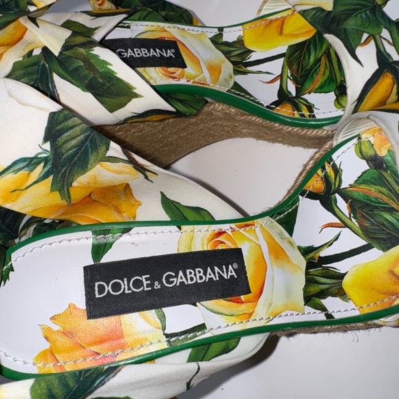 Dolce & Gabbana Lolita Platform Wedge Espadrille Sandals - Picture 4 of 6